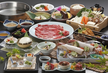 白いか本マグロ鳥取和牛贅沢会席(6/1~8/31)