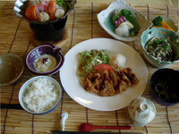 合宿夕食