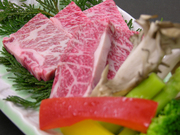 国産牛の鉄板焼