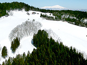 羽黒山スキー場上空写真