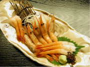 甘海老の刺身　1皿1500円