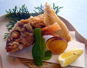 カサゴの唐揚げ　1皿750円