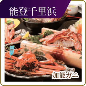 能登千里浜　加能ガニ