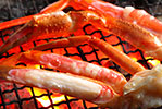 【夕食】炭火焼きライブキッチン　（12月～2月）　ズワイガニの炭火焼き