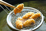 【夕食】広島産カキフライ