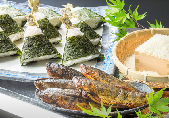 料理長イチオシメニュー 天子（あまご）の天むす