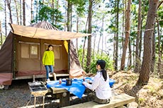 休暇村オリジナル　ロッジ型テント