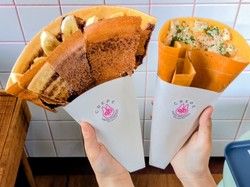 路地裏で見つけた米粉クレープ専門店「Hello MAIDO」