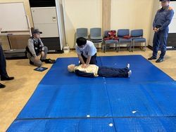 AED・心肺蘇生について研修しました。