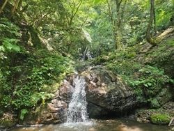 神秘的な自然に癒される「段の白滝」へ