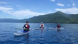 支笏湖でSUP体験 🚤 ♪
