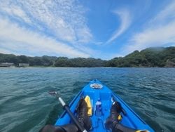 透きとおる海へ漕ぎ出そう！たけのジオカヌー体験