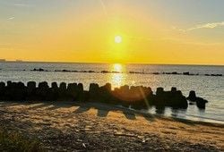 西の浜で楽しむ渥美半島のサンセット