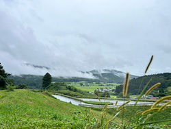 「秋を感じる遠野の風景」と「呼ばれ石」