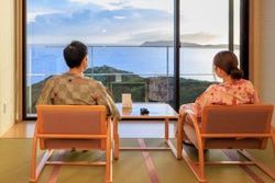 宿泊の色浴衣