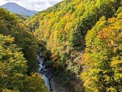 中津川渓谷自然の彫刻美