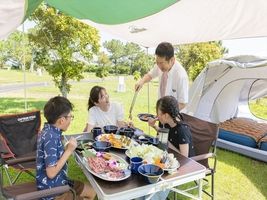 知林ヶ島のすぐそば。ファミリーキャンプにおすすめ！