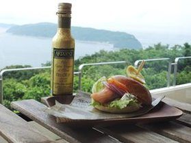 絶品バーガー!3種の野菜と自家製ソース、さわやかな夏の香り