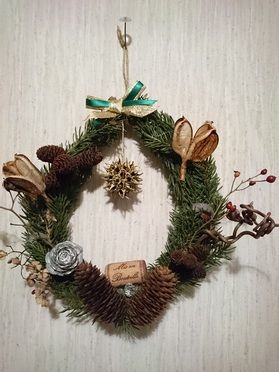 サイトステーションでクリスマスリースを作ってきました!
