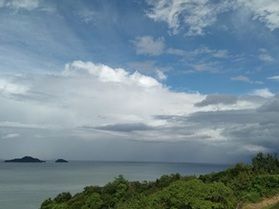 台風も過ぎ去り、青空が見えています♪