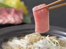 秋のおすすめ!【本マグロ中トロのねぎま鍋コース】