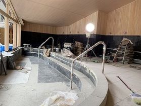 温泉館リフレッシュ工事完了まであと5日!!