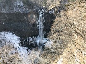 冬の華厳の滝！絶景！