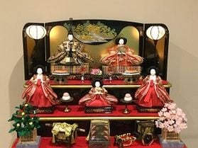 おひな様のお出迎え🎵