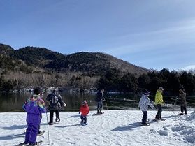 朝のスノーシューハイクに行ってきました!