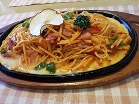 安曇野のご当地グルメ「林檎ナポリタン」