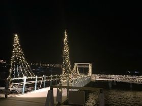 中禅寺湖畔のライトアップ