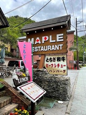 中禅寺湖のメープルさんへ