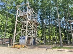 自然の中で楽しくアスレチック！！