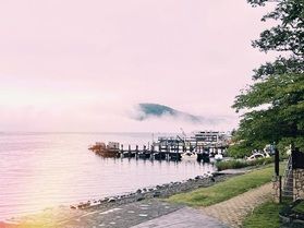 中禅寺湖の日の出