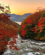 奥日光の紅葉スポット　龍頭の滝