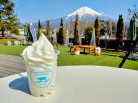 朝霧高原に来たらやっぱりソフトクリーム♪