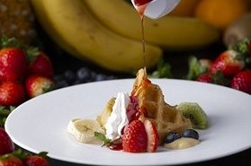 【朝食ビュッフェ】贅沢豆乳ワッフル!