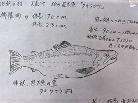 伝説の巨大魚タキタロウ<br>「タキタロウ館」その他ご案内