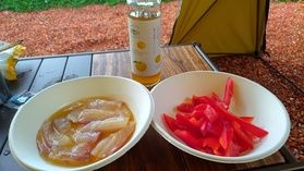 【キャンプ飯】柚子胡椒ドレッシングで鯛のソテー作ってみた!
