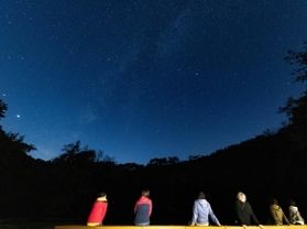 夜の気温は22℃!空には満天の星空☆