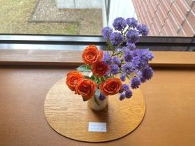 ホテルの差し色に...♪館内を彩るお花たち