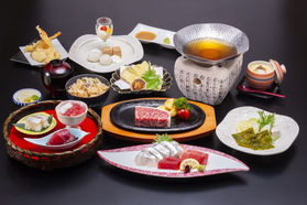 熊野牛と太刀魚の旬彩料理いかがでしょうか!