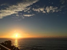 休暇村南紀勝浦からの朝日♪