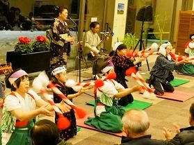 本日の体験プログラムは復活!「郷土芸能 蒜山銭太鼓」