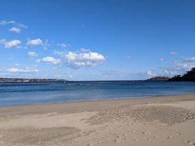 田中浜でのんびり海風浴