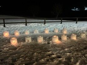 冬季限定「廃油で作るエコキャンドルと雪灯ろう作り体験」