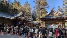 穂高神社の初詣