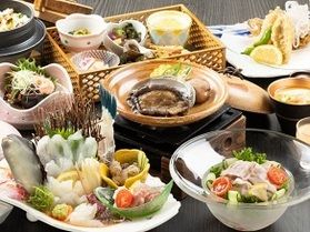 活〆カワハギと活アワビ会席オススメ❕