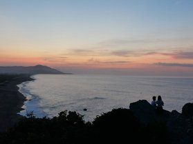 岬での日の出