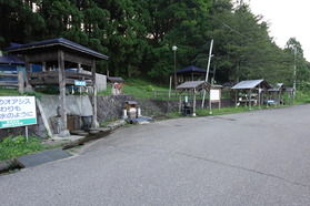 秋田の清水で健康祈願!!